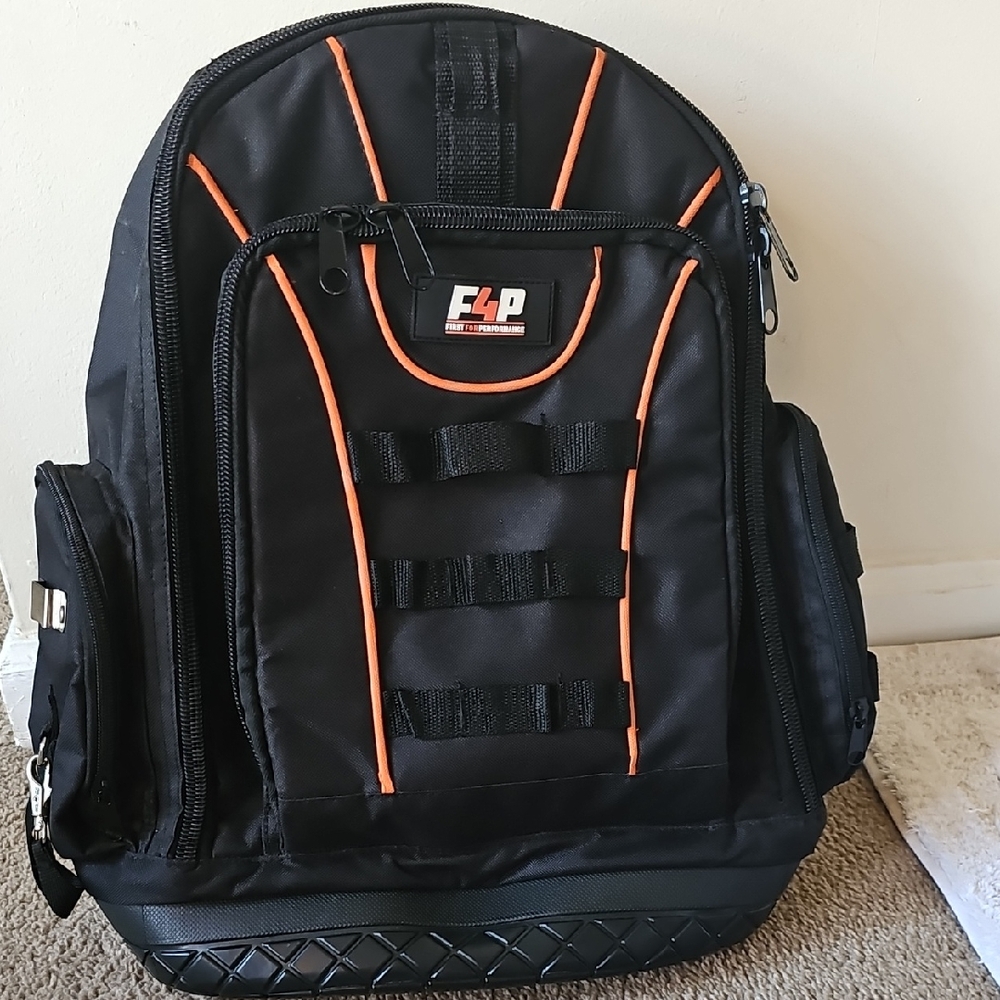 Black and Orange Men's Backpack